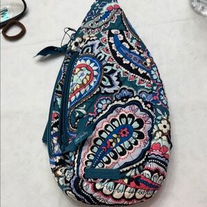 Vera Bradley Teal and Pink Paisley Backpack